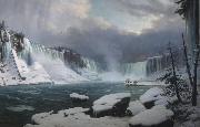 Hippolyte Sebron les chutes du Niagara oil on canvas